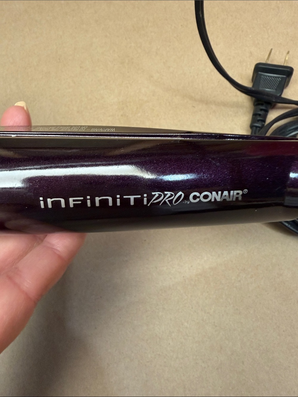 Conair Infinitipro Automatic Curling Iron - Deep Plum - Picture 2 of 8